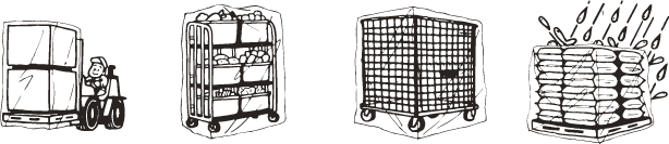 ランキングや新製品 資材屋さんパレットカバー 規格品 PE 角底タイプ KB-2 HA 1150×900×1300mm 厚み0.03mm 50枚入 ケースセット